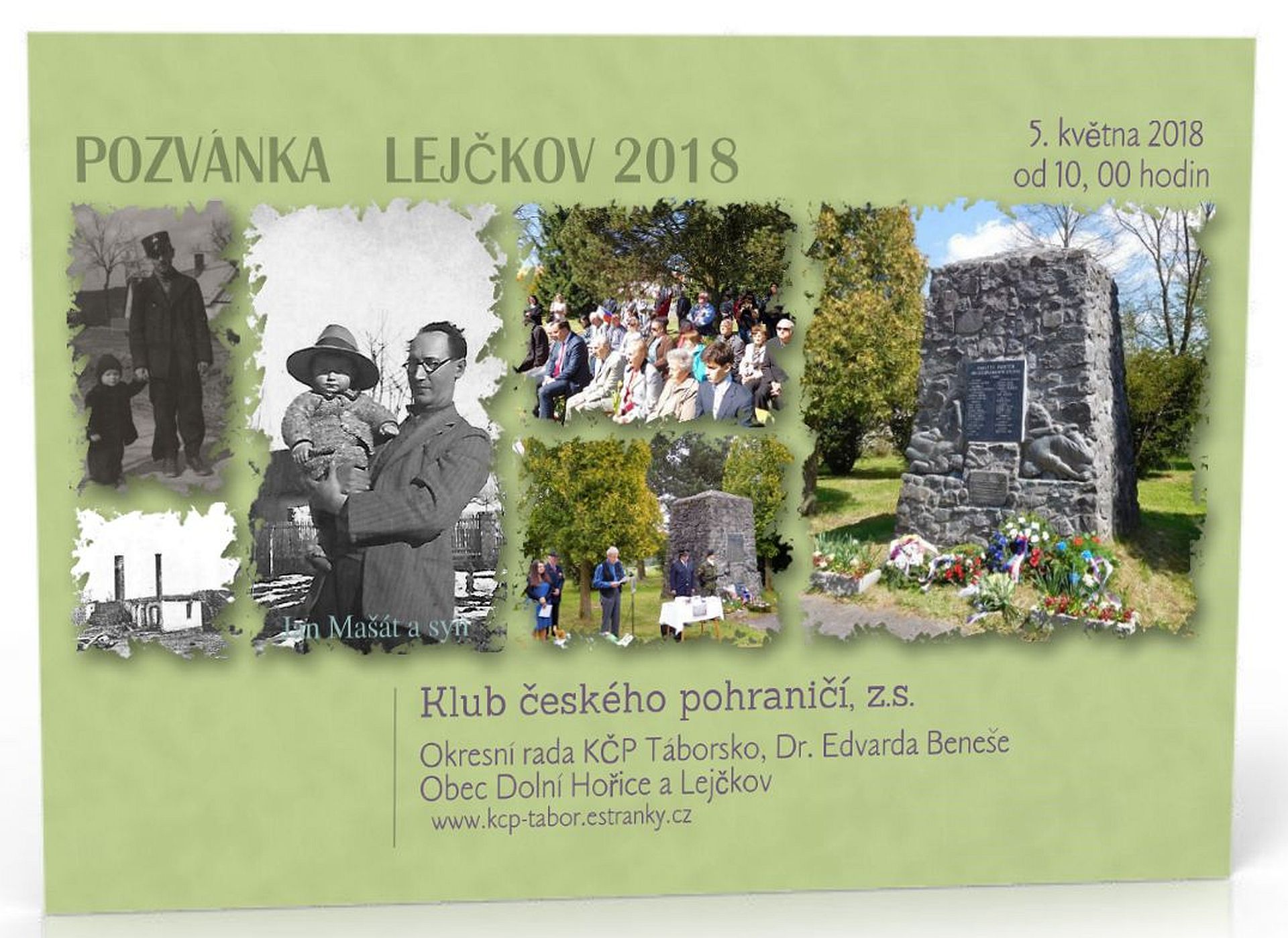 Pozvánka na pietní akt v obci Lejčkov 2018